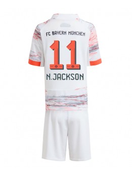 Billige Bayern Munich Nicolas Jackson #11 Bortedraktsett Barn 2025-26 Kortermet (+ Korte bukser)